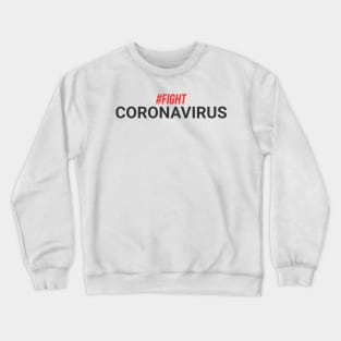 Fight coronavirus vector design Crewneck Sweatshirt